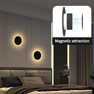 Details of LED rechargeable round wall light Product Features