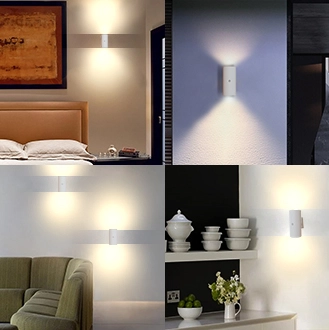 Details of Two-way cylindrical LED wall light Applicable scenarios