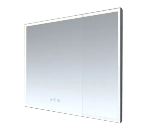 four sided illuminated double door medicine cabinet for sale